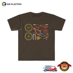 Bike Parts Retro bicycle t shirt 2