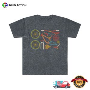 Bike Parts Retro bicycle t shirt 3