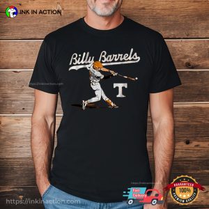 Billy Amick Billy Barrels Tennessee Baseball T-shirt