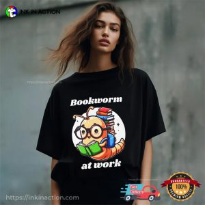 Bookworm at Work Unisex T shirt 2