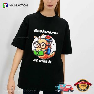 Bookworm at Work Unisex T shirt 3