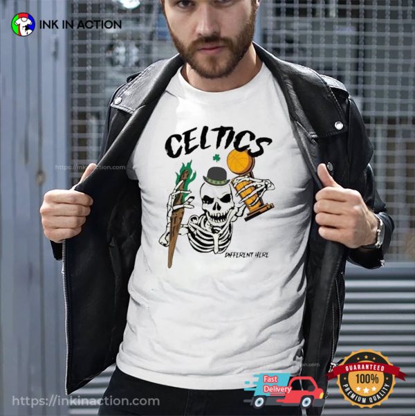 Boston Celtics Championship Skeleton Trophy Shirt