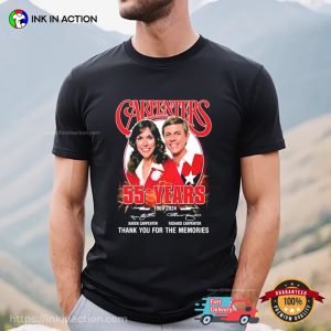 Carpenters 55 Years 1969-2024 Thank You For The Memories Signatures Shirt