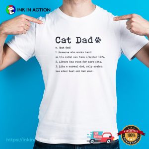Cat Dad Definition T-shirt