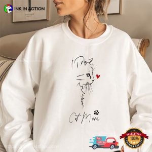 Cat Mom Clipart Graphic T shirt 3