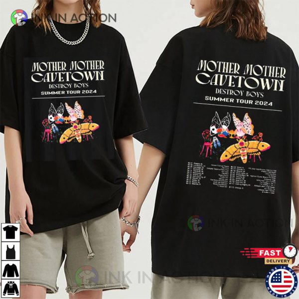 Cavetown And Mother Mother Destroy Boys Summer Tour 2024 T-Shirt