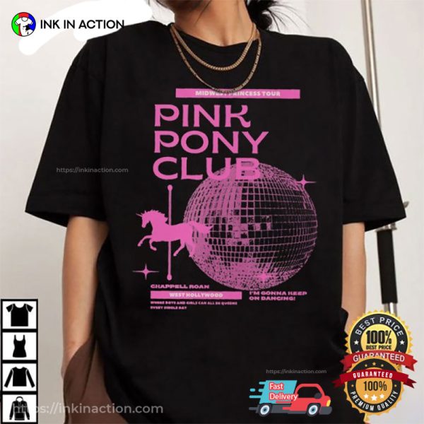 Chappell Roan Pink Pony Club Midwest Princess Tour T-Shirt