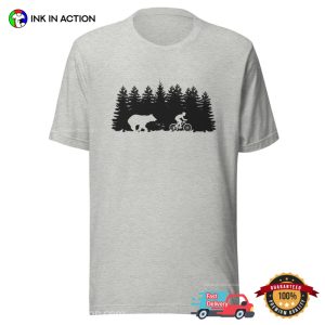 Chasing Bear Funny Mountain Biker T-shirt