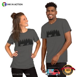 Chasing Bear Funny Mountain Biker T-shirt