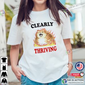 Clearly Thriving Funny Hot Cat T-shirt