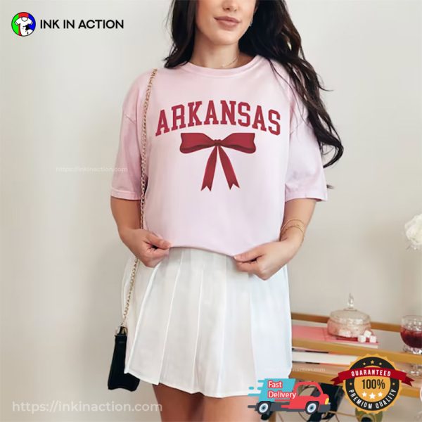 Coquette Arkansas Comfort Colors T-shirt, Arkansas Razorbacks Baseball Merch
