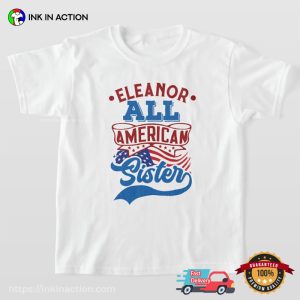 Customized All American Sister Family Matching T-shirt