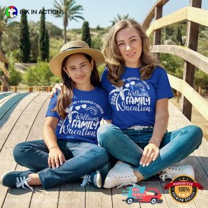 Customized Family Vacation 2024 Tropical Beach Family Matching T shirt 3
