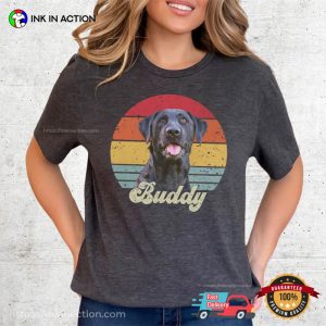 Customized Your Dog Vintage Retro Style Comfort Colors Tee 1