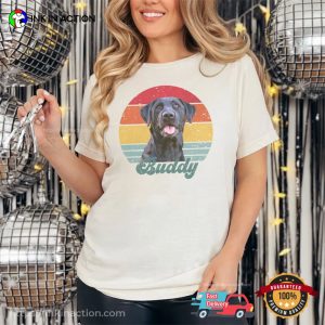 Customized Your Dog Vintage Retro Style Comfort Colors Tee 2