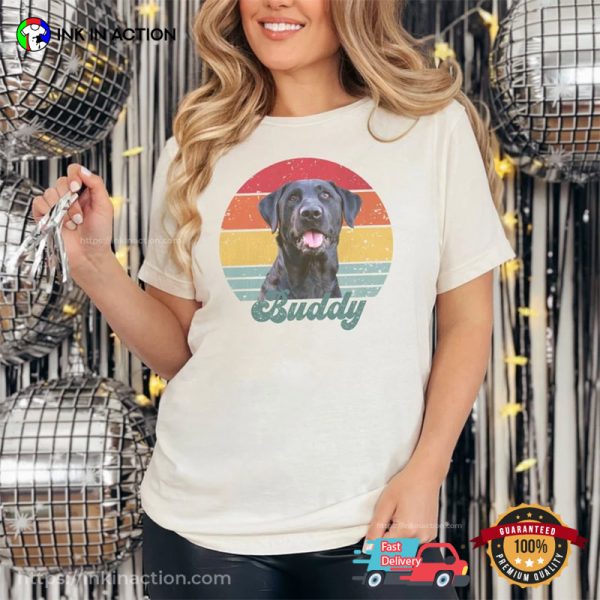 Customized Your Dog Vintage Retro Style Comfort Colors Tee