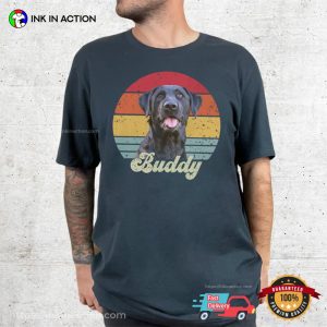 Customized Your Dog Vintage Retro Style Comfort Colors Tee 3