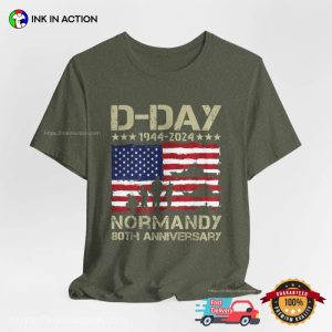 D Day Normandy 80th Anniversary Veteran T shirt 3