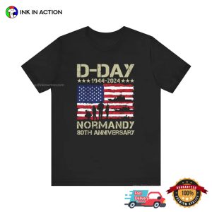 D-Day Normandy 80th Anniversary Veteran T-shirt