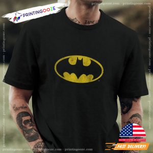 DC Comics Batman Distressed Classic Logo T Shirt 2