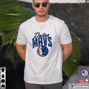 Dallas Mavericks Royal Tri Ball T-Shirt