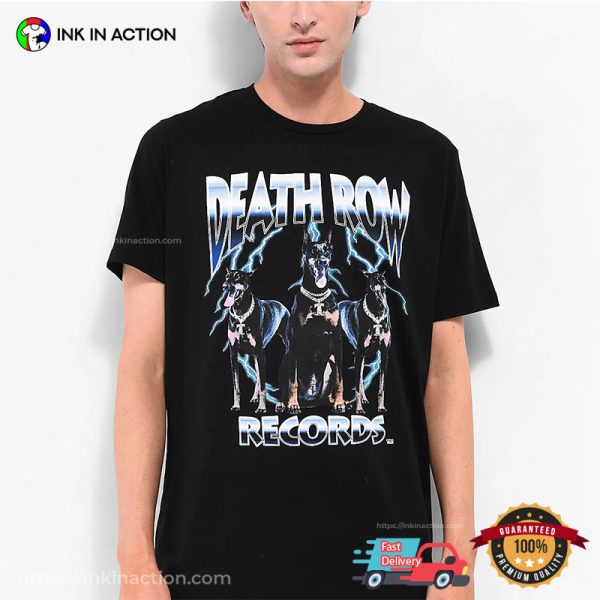 Death Row Records Dogs Vintage 90s Tee