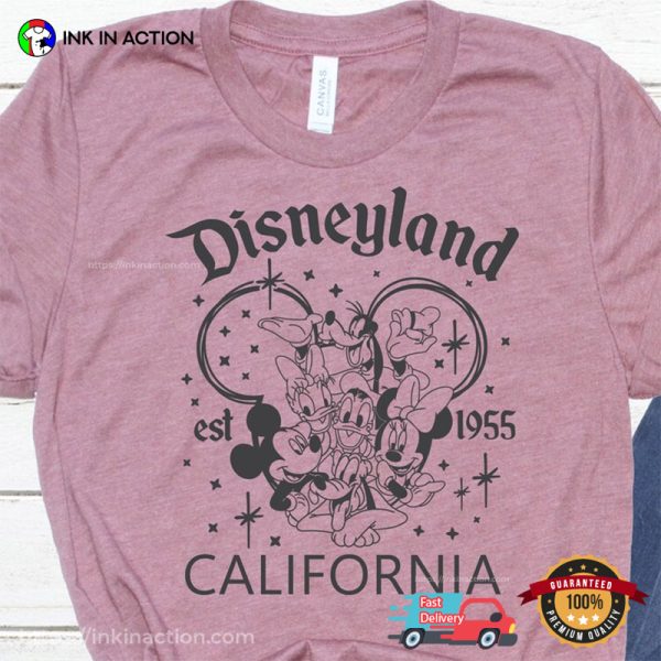Disneyland California Est 1955 VIntage Family Vacation T-shirt