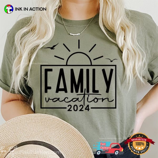 Family Vacation 2024 Classic Family Summer Comfort Colors T-shirt