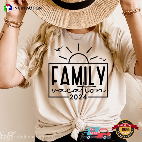 Family Vacation 2024 Classic Family Summer Comfort Colors T-shirt