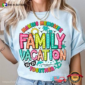 Family Vacation 2024 Making Memories Together Comfort Colors Tee 2