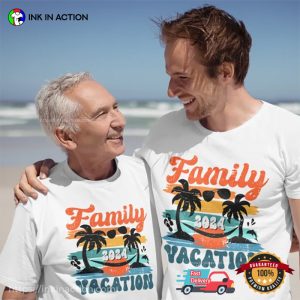 Family Vacation Beach 2024 Unisex T shirt 4