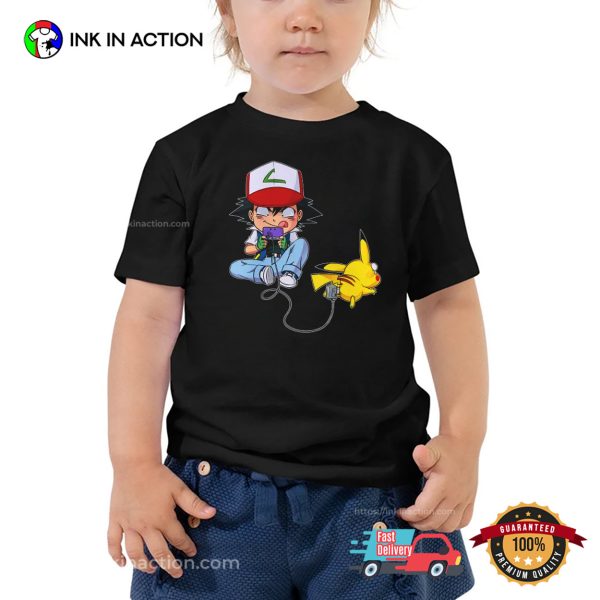 Funny Pokémon Parody Pikachu And Ash Ketchum Shirt