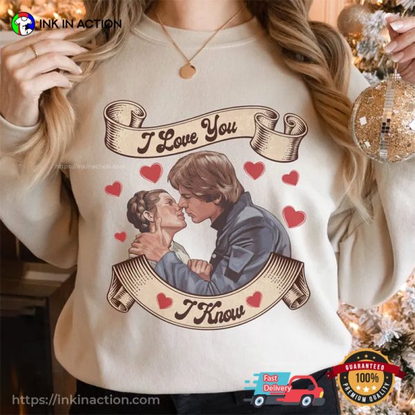 Han Solo And Princess Leia Star Wars Couple T-shirt