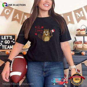 Happy Canada Day Funny Canadian Groundhog T Shirt 1