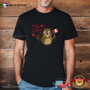 Happy Canada Day Funny Canadian Groundhog T Shirt 2