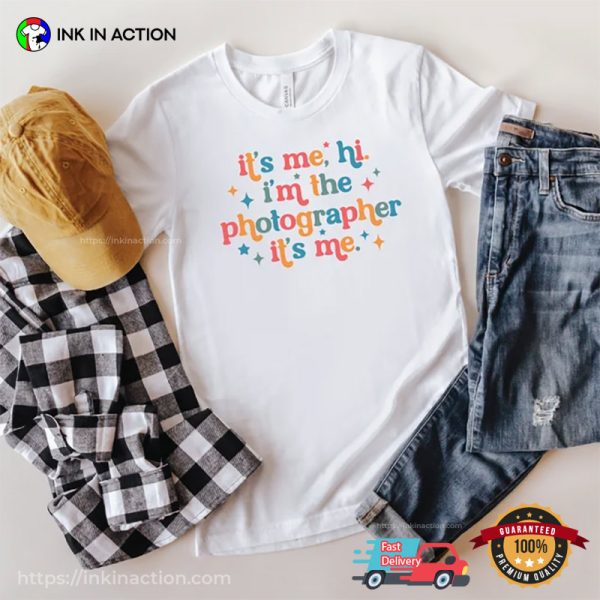 Hi I’m The Photographer Comfort Colors Tee, Great Gifts For Photographers