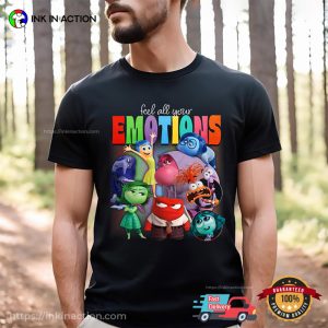 Inside Out 2 Feel All Your Emotions Vintage T shirt 1