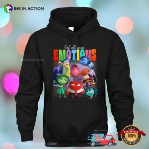 Inside Out 2 Feel All Your Emotions Vintage T shirt 3