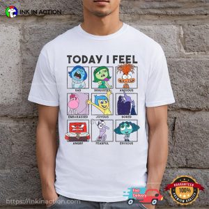 Inside Out 2 Today I Feel Vintage Panels T shirt 2