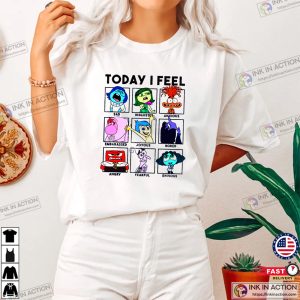 Inside Out 2 Today I Feel Vintage Panels T shirt