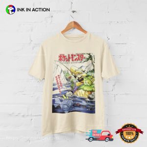 Japanese Retro Vintage Pocket Monsters Cover Graphic Tee 3
