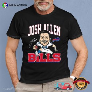Josh Allen 17 Buffalo Bills Funny Signature T shirt 2