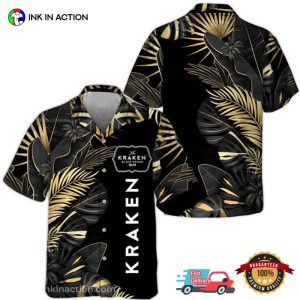 Kraken Rum Tropical Palm Hawaiian Shirt