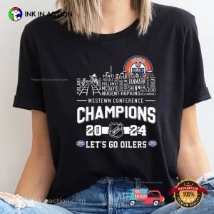 Let's Go Oilers Western Conference Champions 2024 Edmonton Oilers Hockey T shirt 1