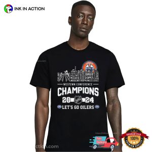 Let's Go Oilers Western Conference Champions 2024 Edmonton Oilers Hockey T shirt 2
