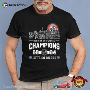 Let's Go Oilers Western Conference Champions 2024 Edmonton Oilers Hockey T shirt 3
