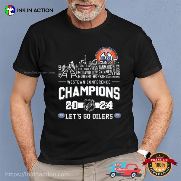 Let’s Go Oilers Western Conference Champions 2024 Edmonton Oilers Hockey T-shirt