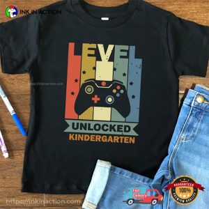 Level Unlocked Kindergarten Vintage Shirt, first day of kindergarten outfit 3