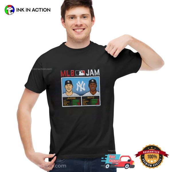 MLB Jam Yankees Judge And Soto Unisex T-shirt