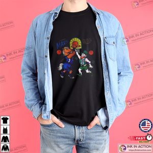 Mavericks vs Celtics Match Up NBA Final Mascot T-shirt